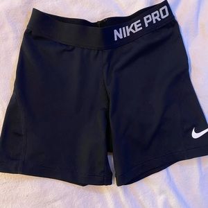 girls nike pro shorts